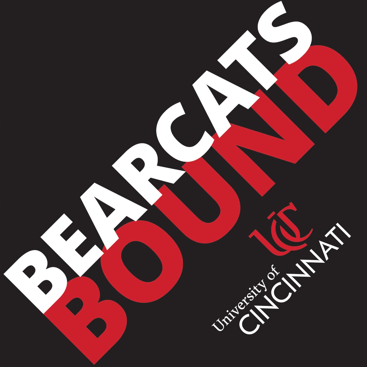 Black Mortar Board Bearcats Bound Pintable Cutout