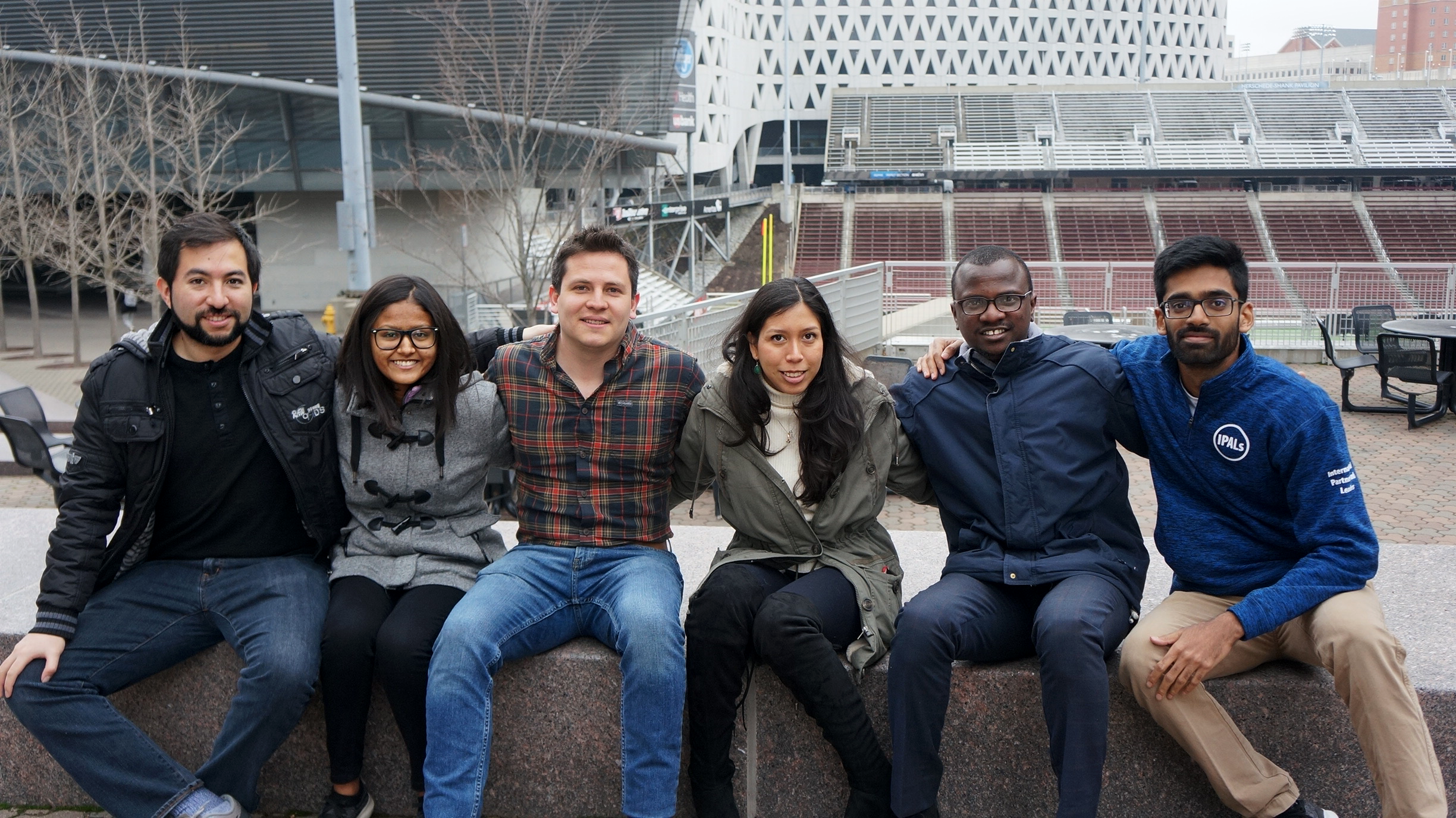 Group of international students on Main Street